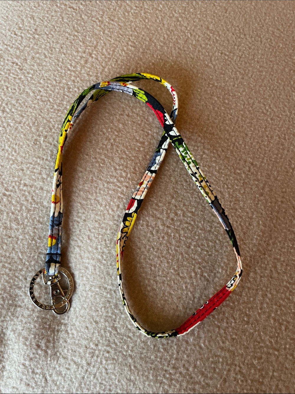 Vera Bradley Lanyard Poppy Fields Pattern